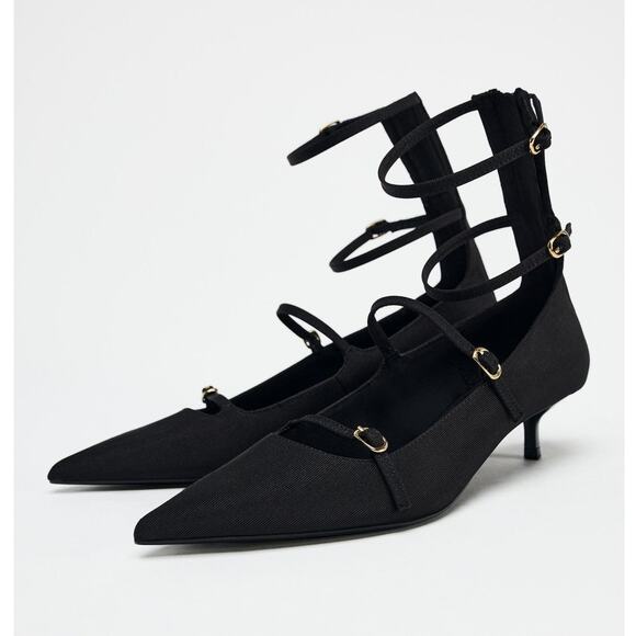ZARA Strappy Heels NWT - Picture 5 of 9